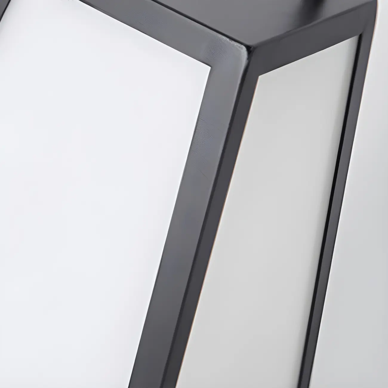 Black Metal Conical Post Cap Light with Handle