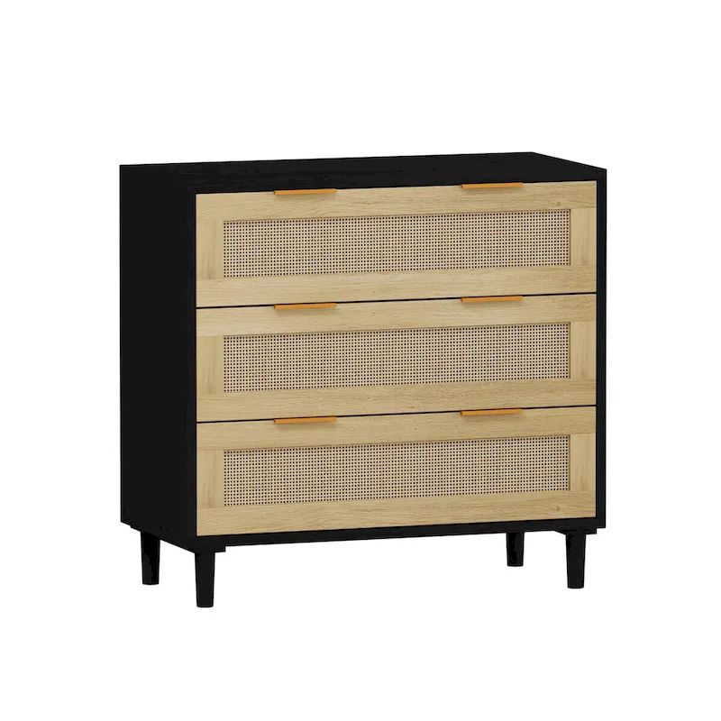 31.50 L 3-Drawers Rattan Cabinet