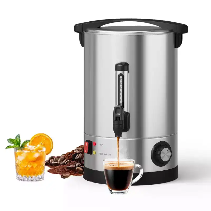 GustoWave 70/110 cup Commercial Coffee Urn,Stainless Steel Hot Coffee Maker, Double Wall Thermal Carafe for Events, Catering, Parties