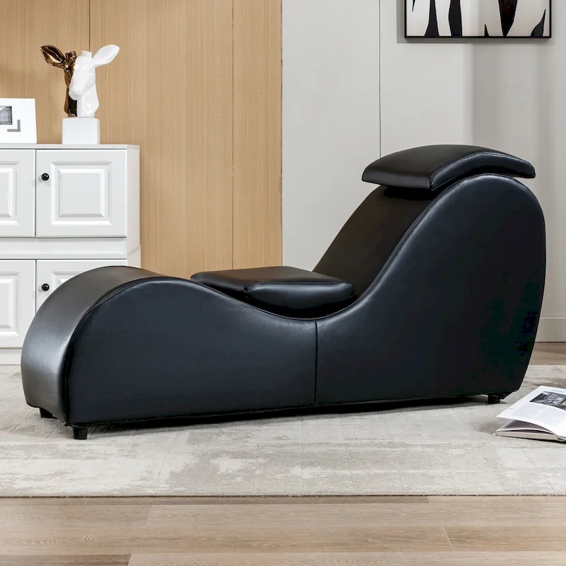 Indoor Yoga Chair,Curved Yoga Chaise Lounge Chair for Adults Stretching Exercising Relaxing