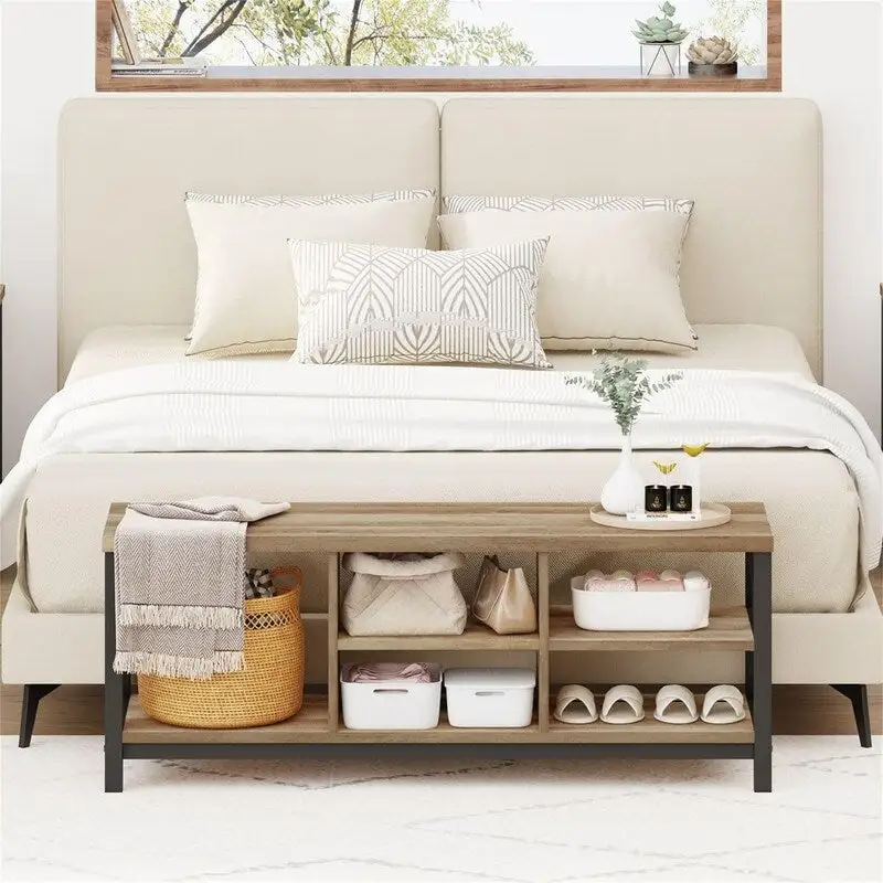 Shoe Bench Entryway - 14.17 D x 47.24 W x 18.11 H