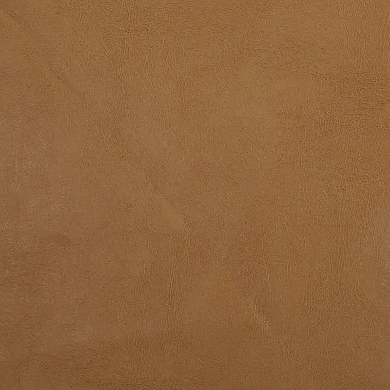 Brown Faux Leather Sling Accent Chair with Buckle Design