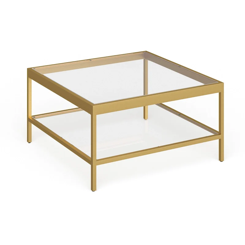 Alexis Metal and Glass Coffee Table