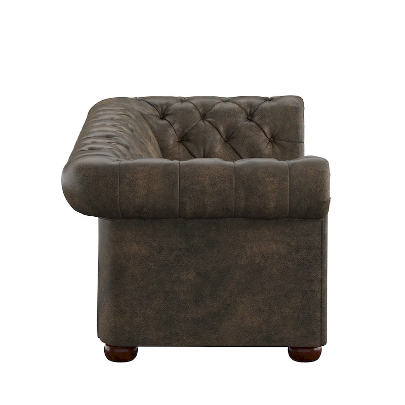 Gdansk Tufted Scroll Arm Chesterfield Sofa
