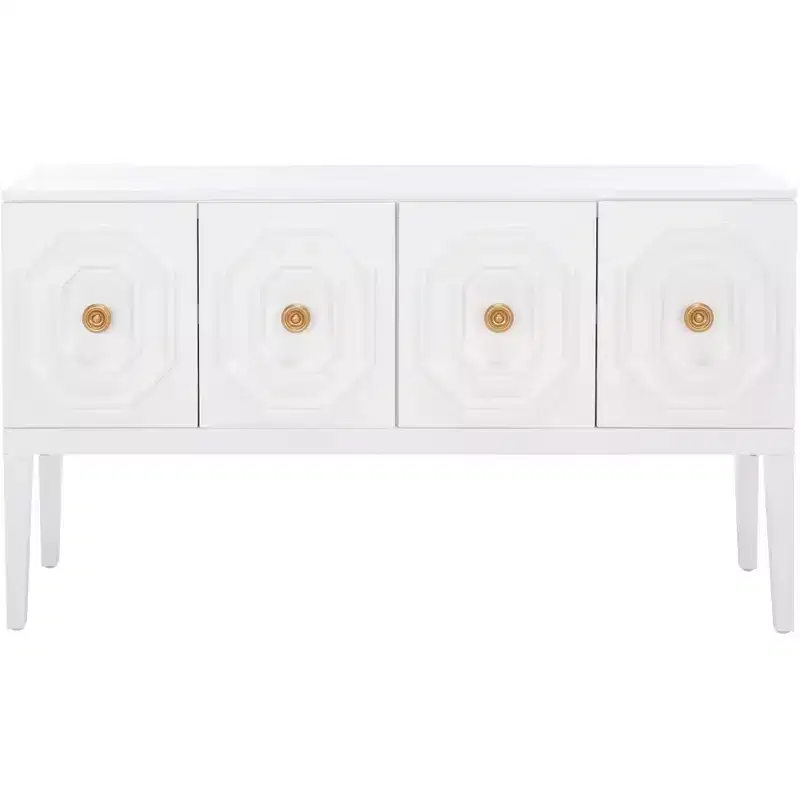 Riya 3 Door 2 Shelf Sideboard - MED5005 - White - Safavieh