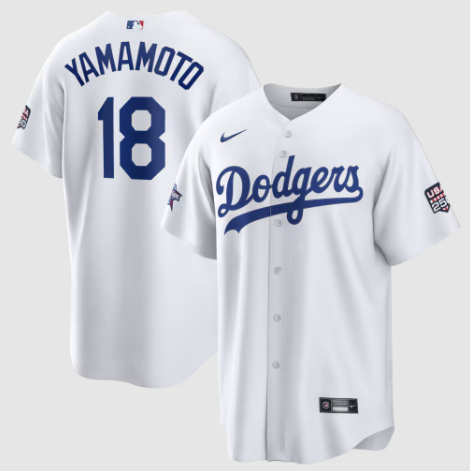 2026 All-Star Game Los Angeles Dodgers Yoshinobu Yamamoto White Replica Jersey