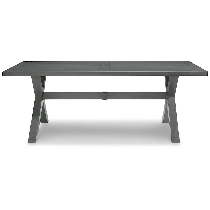 Signature Design by Ashley Elite Park Outdoor Dining Table with Umbrella Option - 80