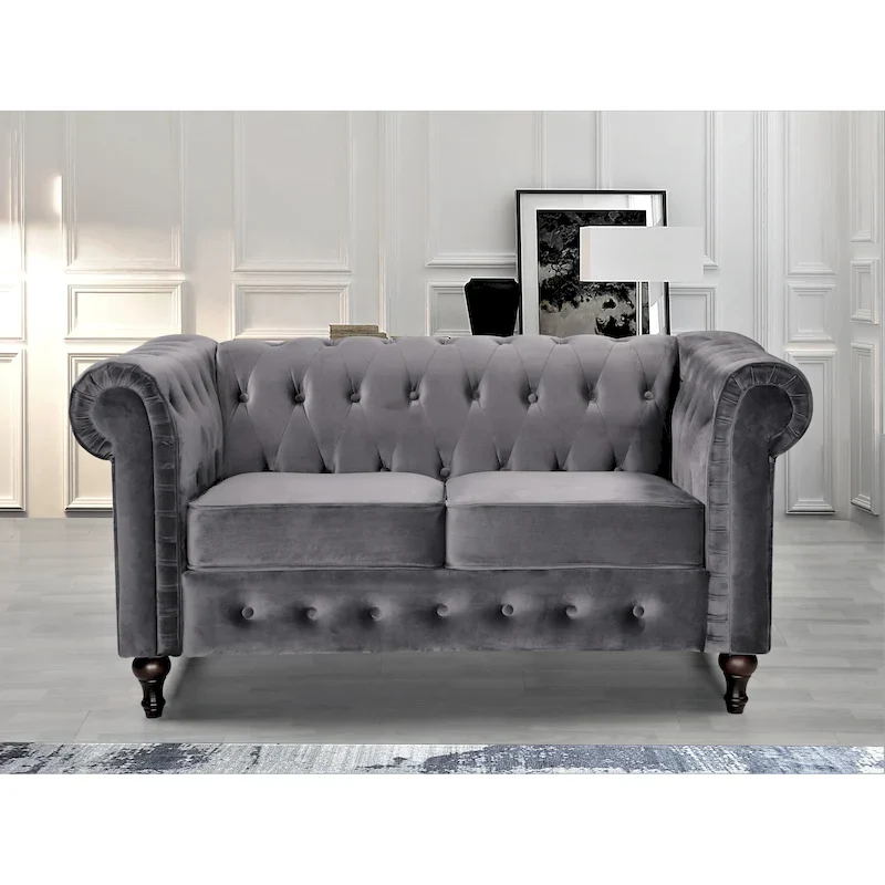 Classic Chesterfield Loveseat