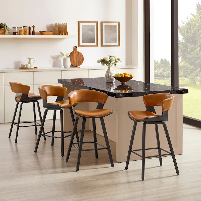 Modern Counter Height Barstool (Set of 4)