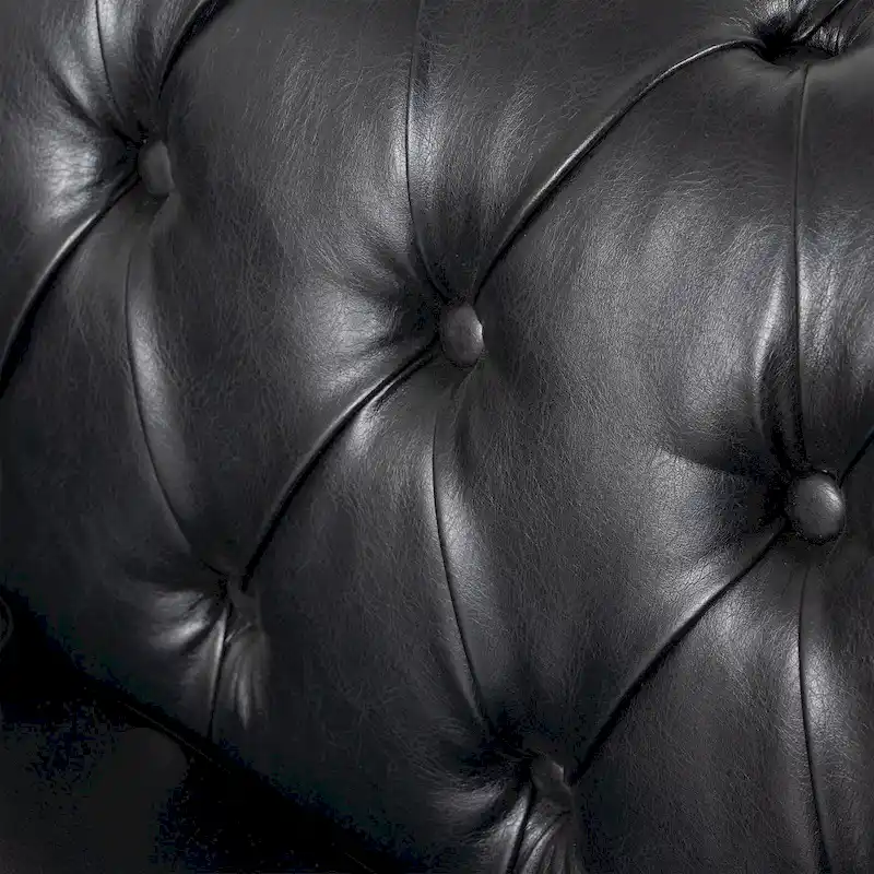 L-Shaped Sectional Sofa with PU Leather Upholstery