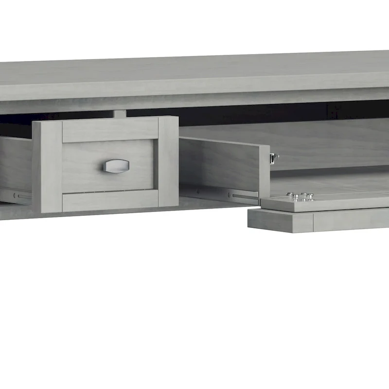 Solid wood transition style desk