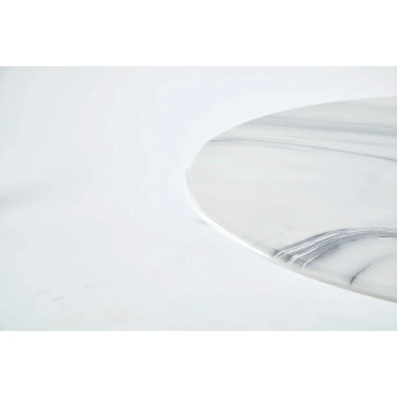 Round Tulip Table with MDF Top, Pedestal Design