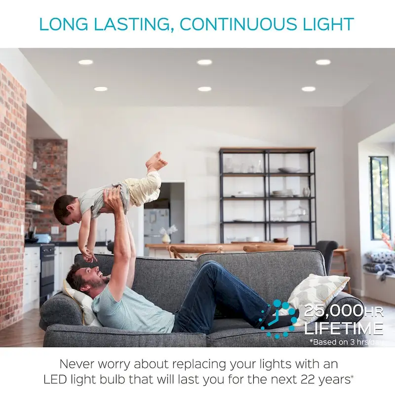 Luxrite BR40 LED Light Bulbs,14W= 85W Dimmable, 1100 Lumen, LED Flood Light Bulb, 14W, E26 Medium Base (10 Pack)