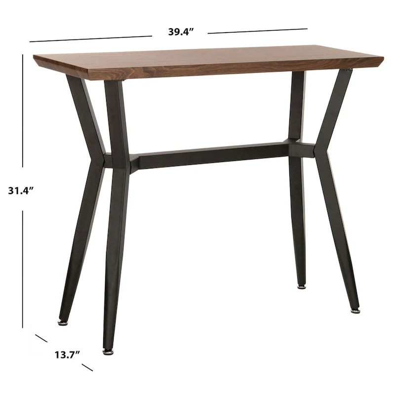 SAFAVIEH Andrew Brown/ Black Console Table - 39W x 14D x 31H