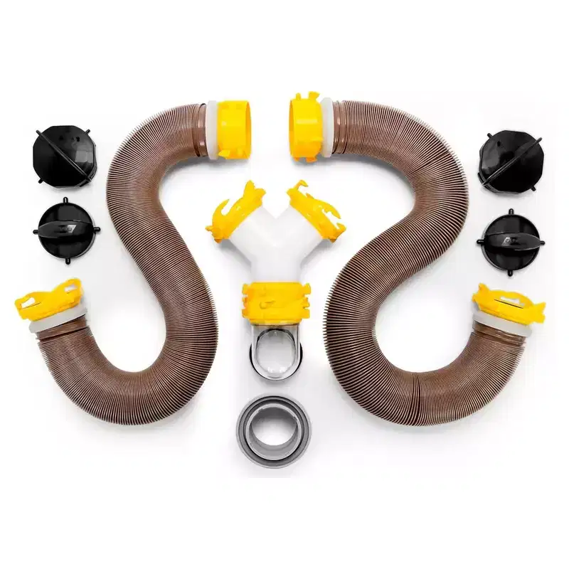 Camco Revolution 20 Ft RV Sewer Hose Kit with Swivel Fittings and Wye Connector