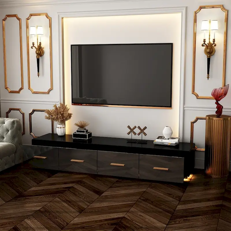 Sleek Floating Entertainment Unit Style Meets Function