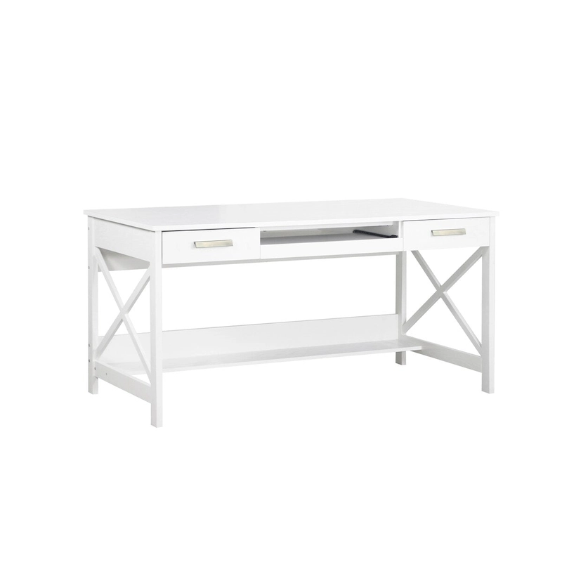 Saint Birch Alaska 59.5 Modern Farmhouse Writing Desk with Two Drawers