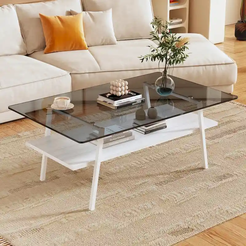 38.58  Rectangle Coffee Table with Modern Design