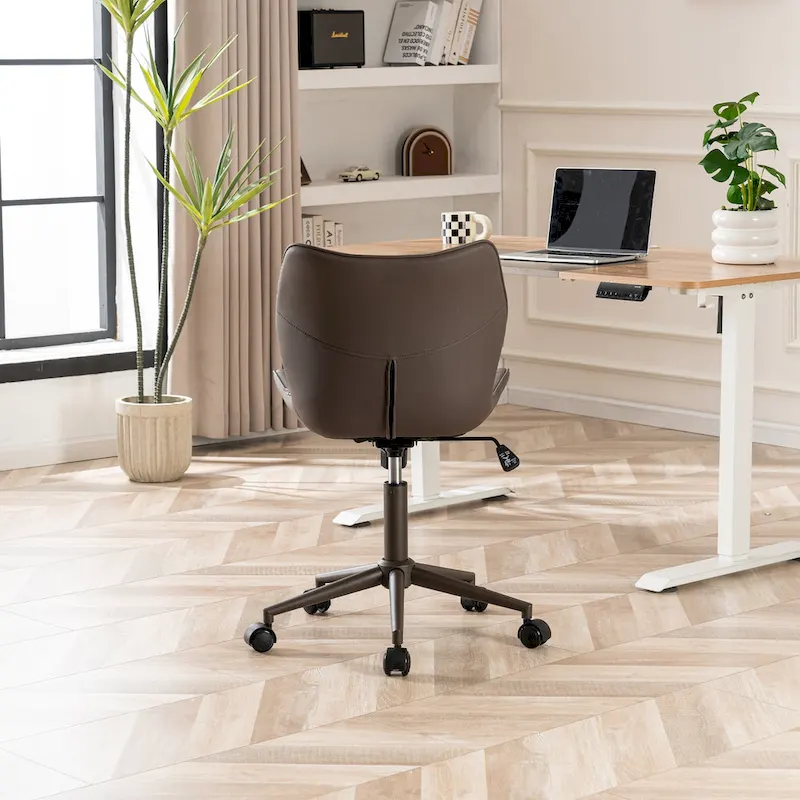 Swivel Armless Desk Chair Office Chairs Makeup Vanity Chair