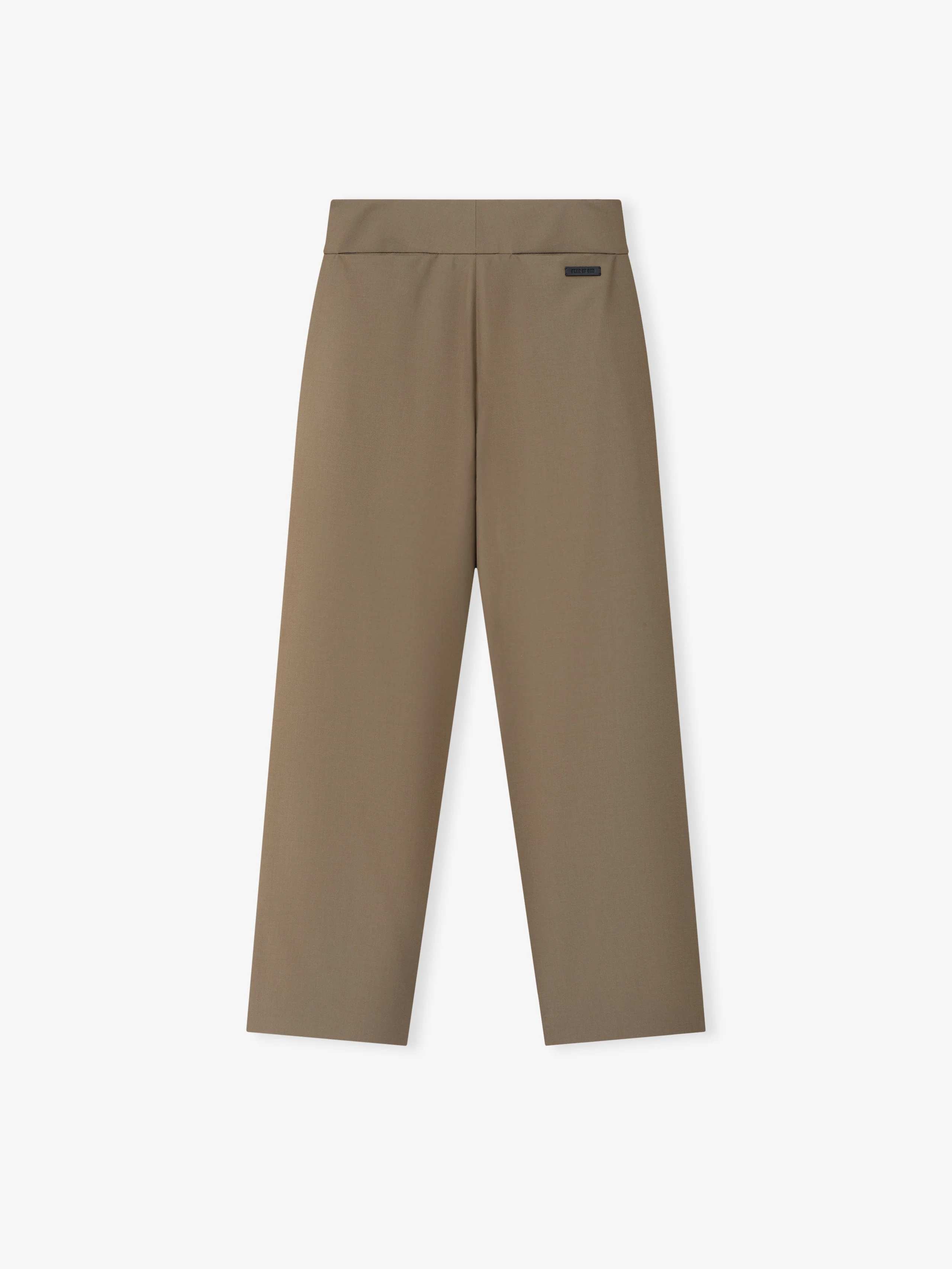 Wool Poplin Casual Flat Front Pants