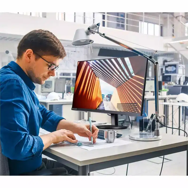 Sharp MultiSync DD-E244F 24 Class Full HD LED Monitor - 16:9 - Black - 23.8 Viewable - In-plane Switching (IPS) Technology - LED Backlight