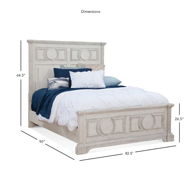 Bristow Antique White 6-piece King Bedroom Set