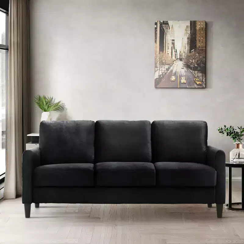 Home Design Airell Velvet Arm Sofa