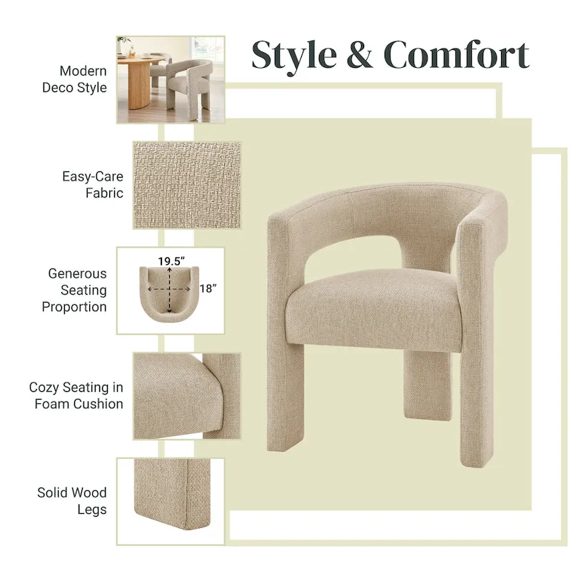 Sherlyn Dining Side Arm Chair