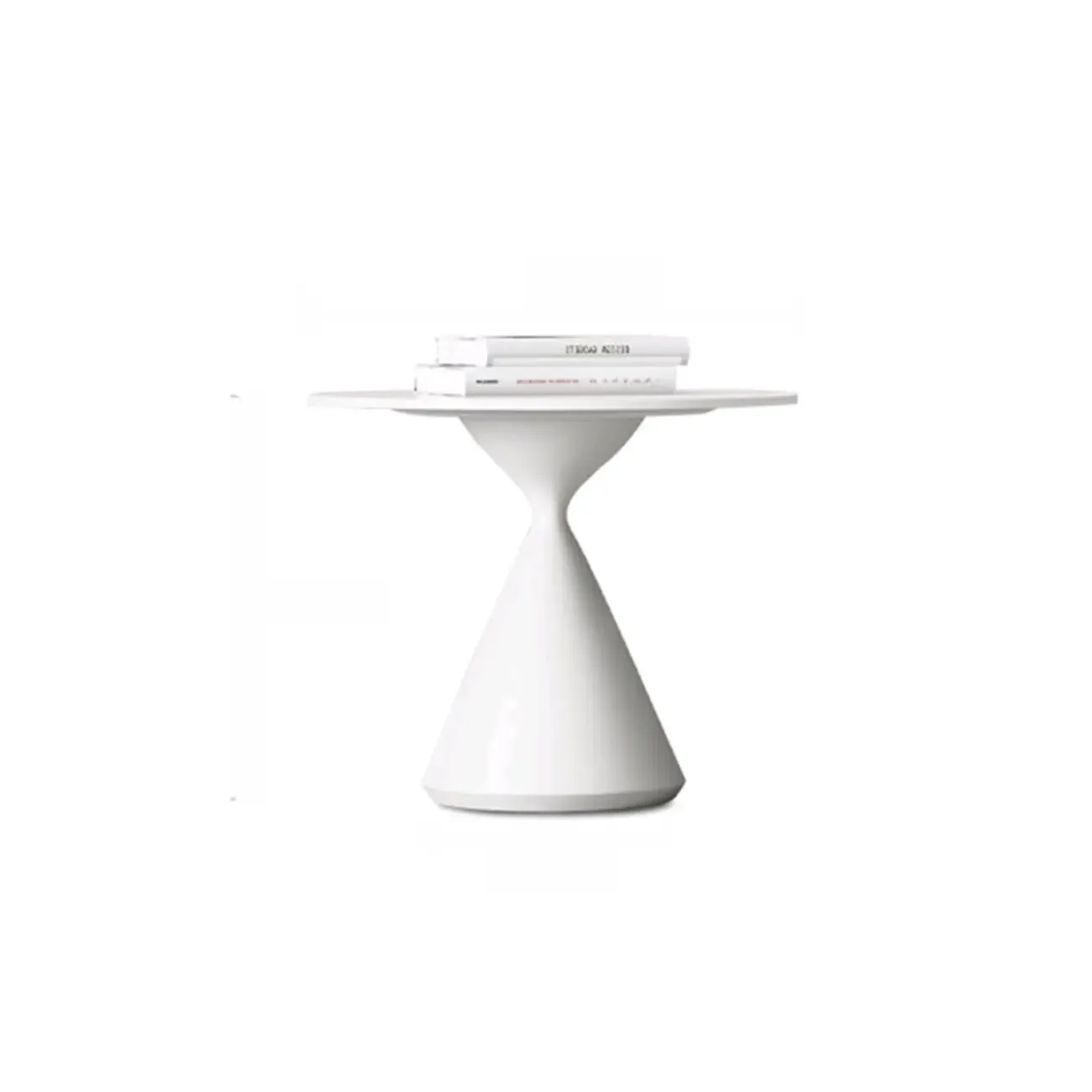 White Round Nesting Coffee Table with Modern Simple Style