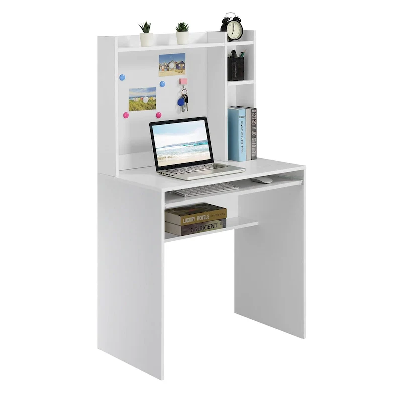 Convenience Concepts Designs2Go Student Desk with Magnetic Bulletin Board and Shelves