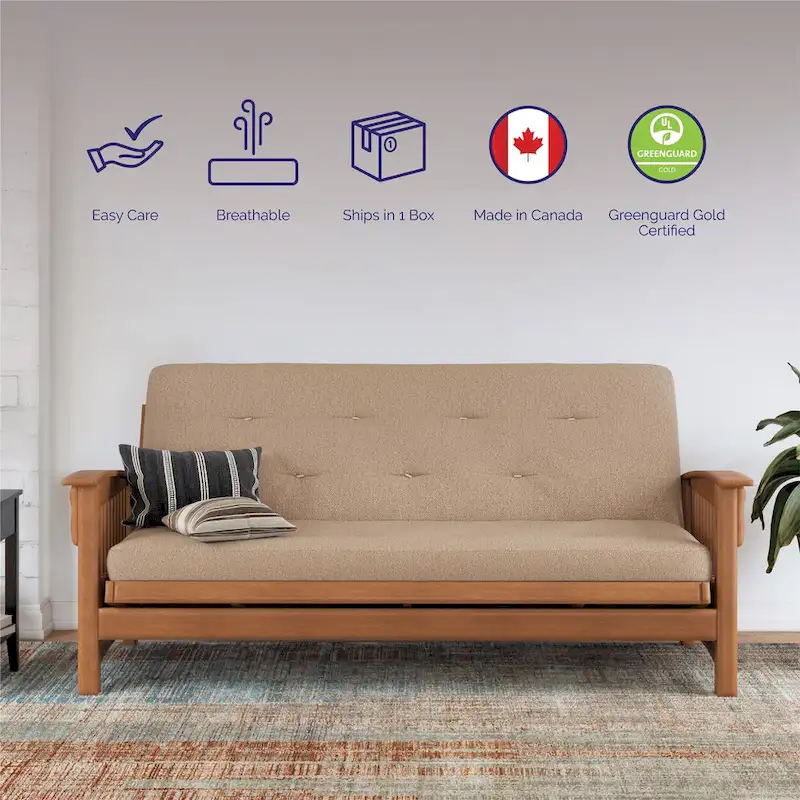 DHP Trule 6-Inch Bonnell Coil Futon Mattress