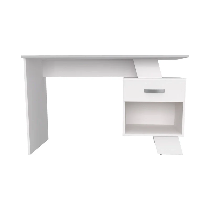 Espresso Brown Asymmetrical Writing Desk - 47 Inch