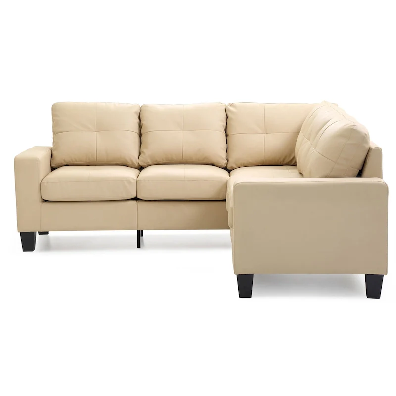Newbury Faux Leather Sectional Sofa