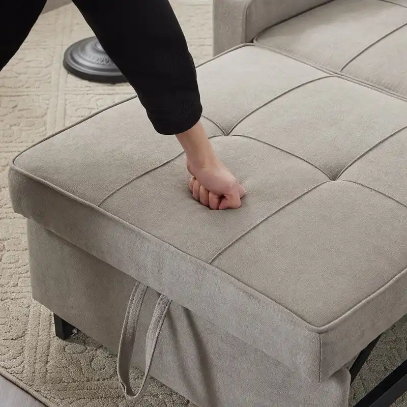 Chair Bed, Sleeper Sofa Chair Bed 3 in 1, Adjustable Recliner,Armchair, Sofa, Bed, Linen