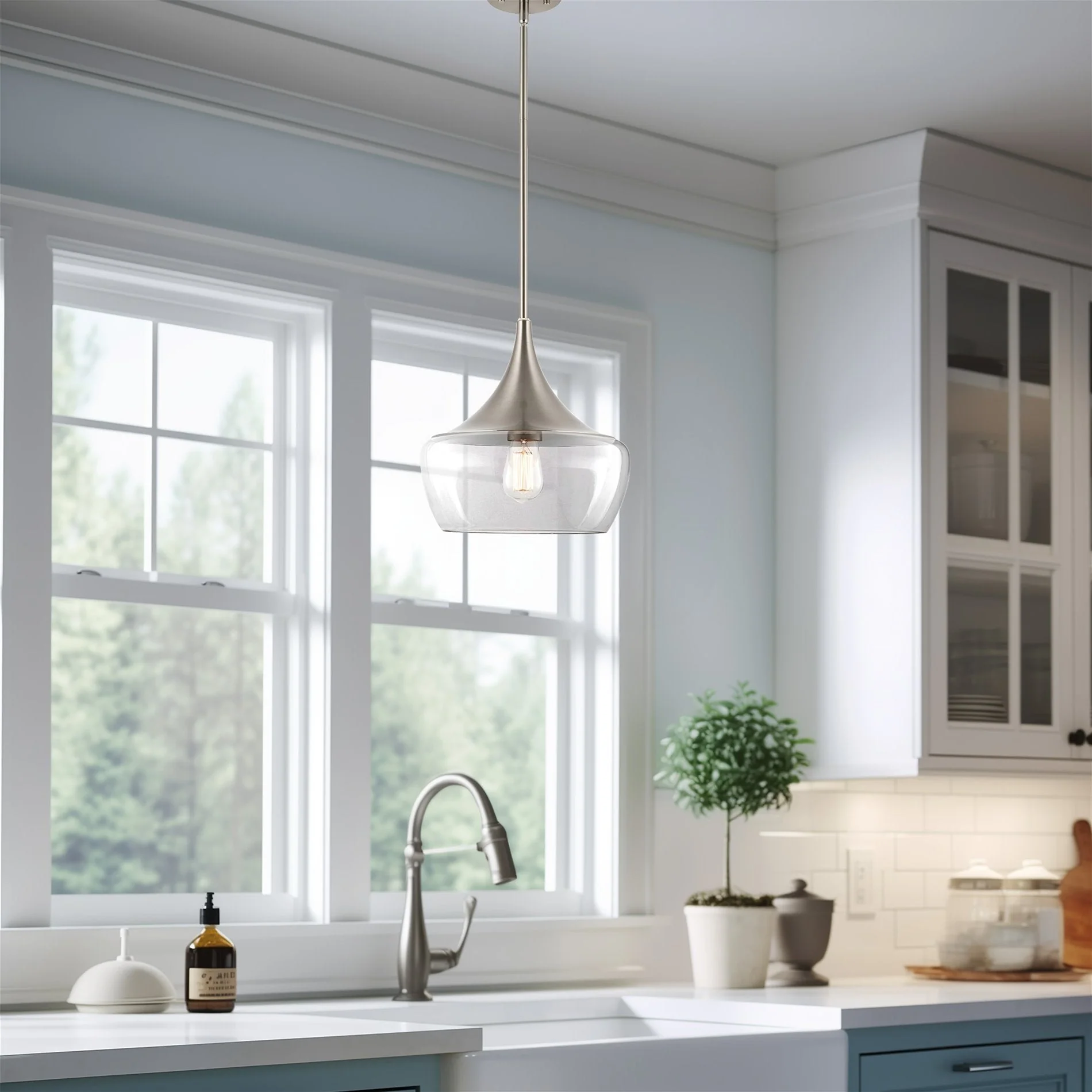 Ava 13 Modern Industrial Schoolhouse Pendant Light