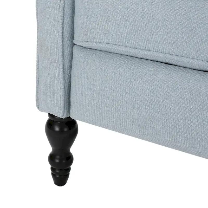 Tufted Fabric Wingback Recliner Club Chair