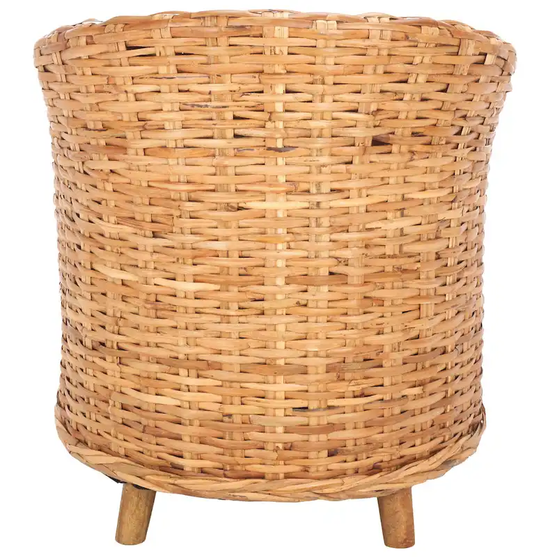 Rattan Barrel Chair with Cushion
