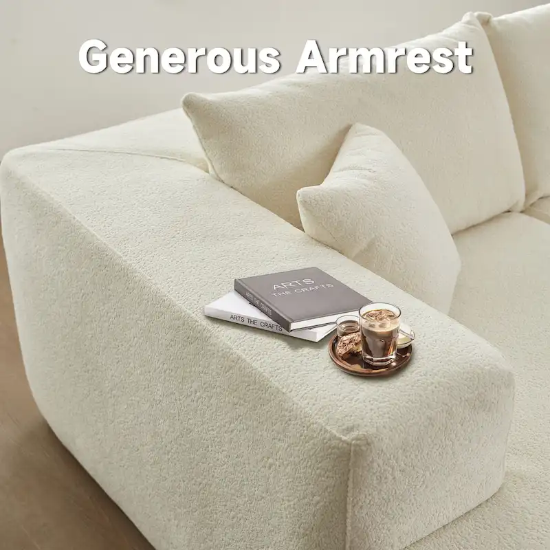 HOOOWOOO Modern L-shaped Modular Sectional Sofa with Chaise