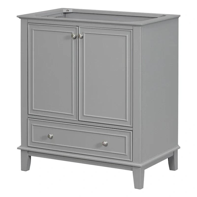 30 Bathroom Floor Storage Cabinet, Bathroom Vanity With Doors, Drawers, Adjustable Shelf Bathroom Cabinet