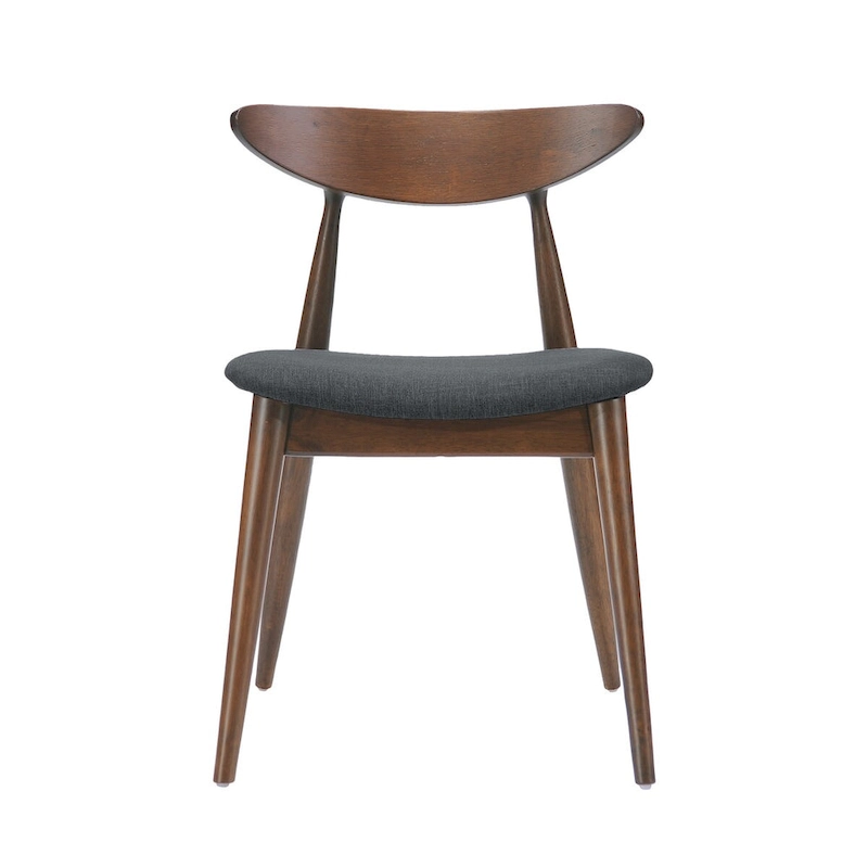 Mid-Century Modern Fabric Dining Chair, Set of 2