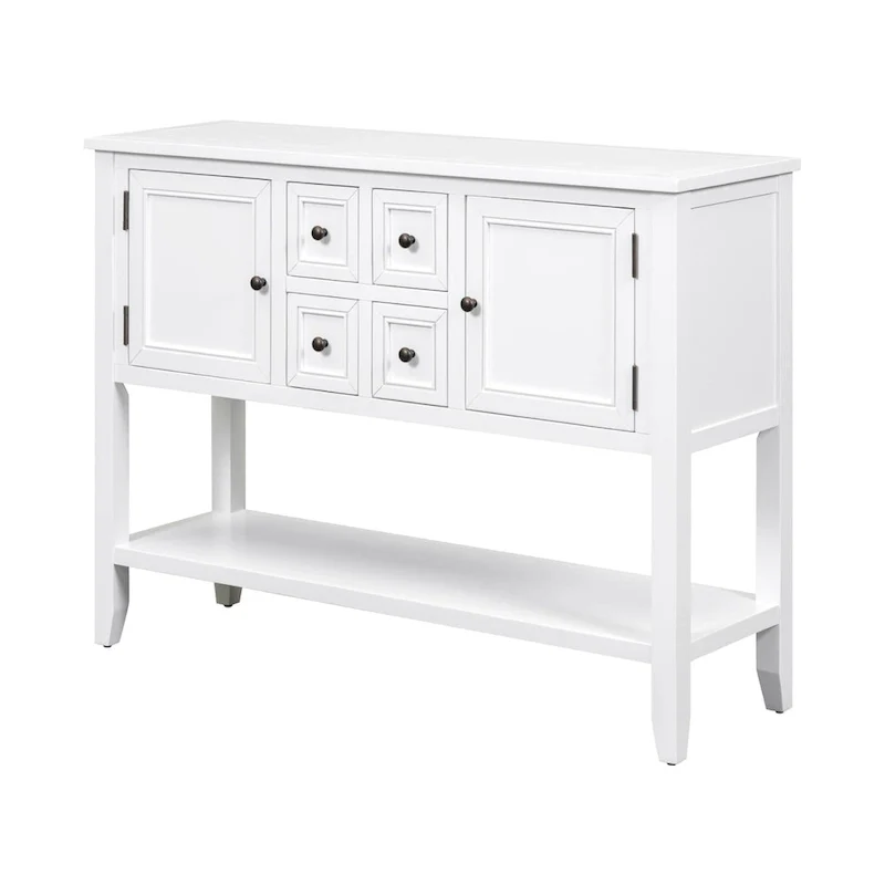 Buffet Sideboard Console Table with Bottom Shelf