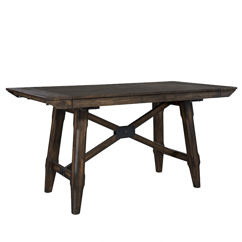 Double Bridge Dark Chestnut Gathering Table Set