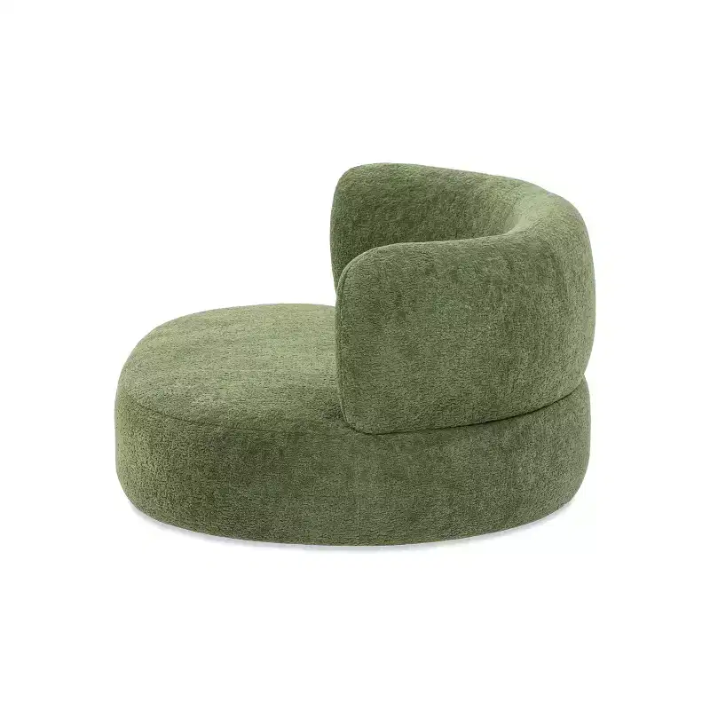 Jennifer Taylor Home Shep 36 Curved Dog Sofa Bed, Medium, Moss Green Fleeced Teddy