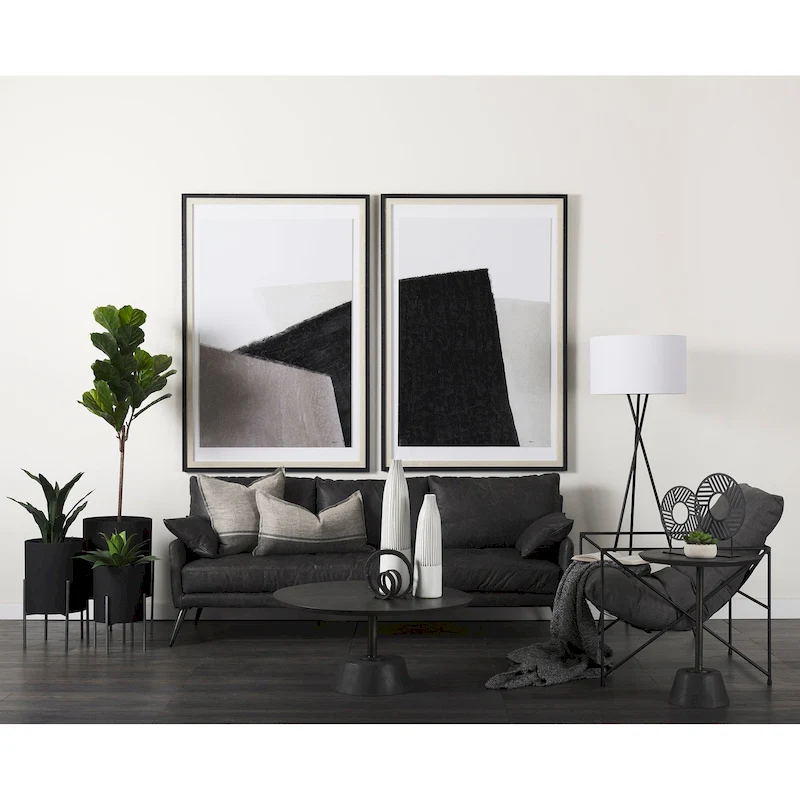 Cochrane II Brown Genuine Leather Sofa - 82.0L x 33.0W x 32.3H