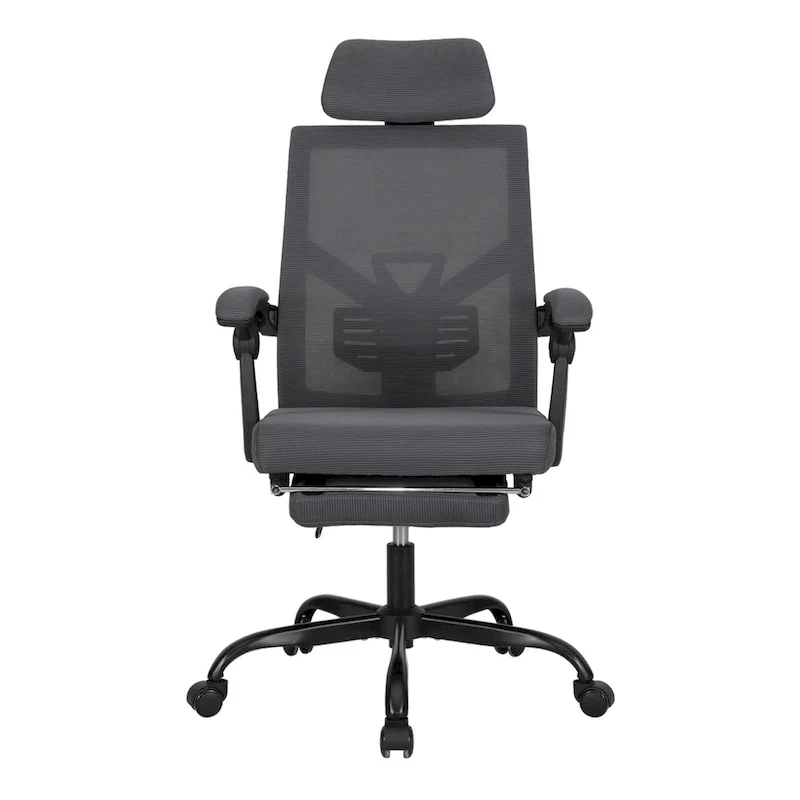 Office Chair With Foot Rest Ergonomic Swivel Mesh Task Office Chair