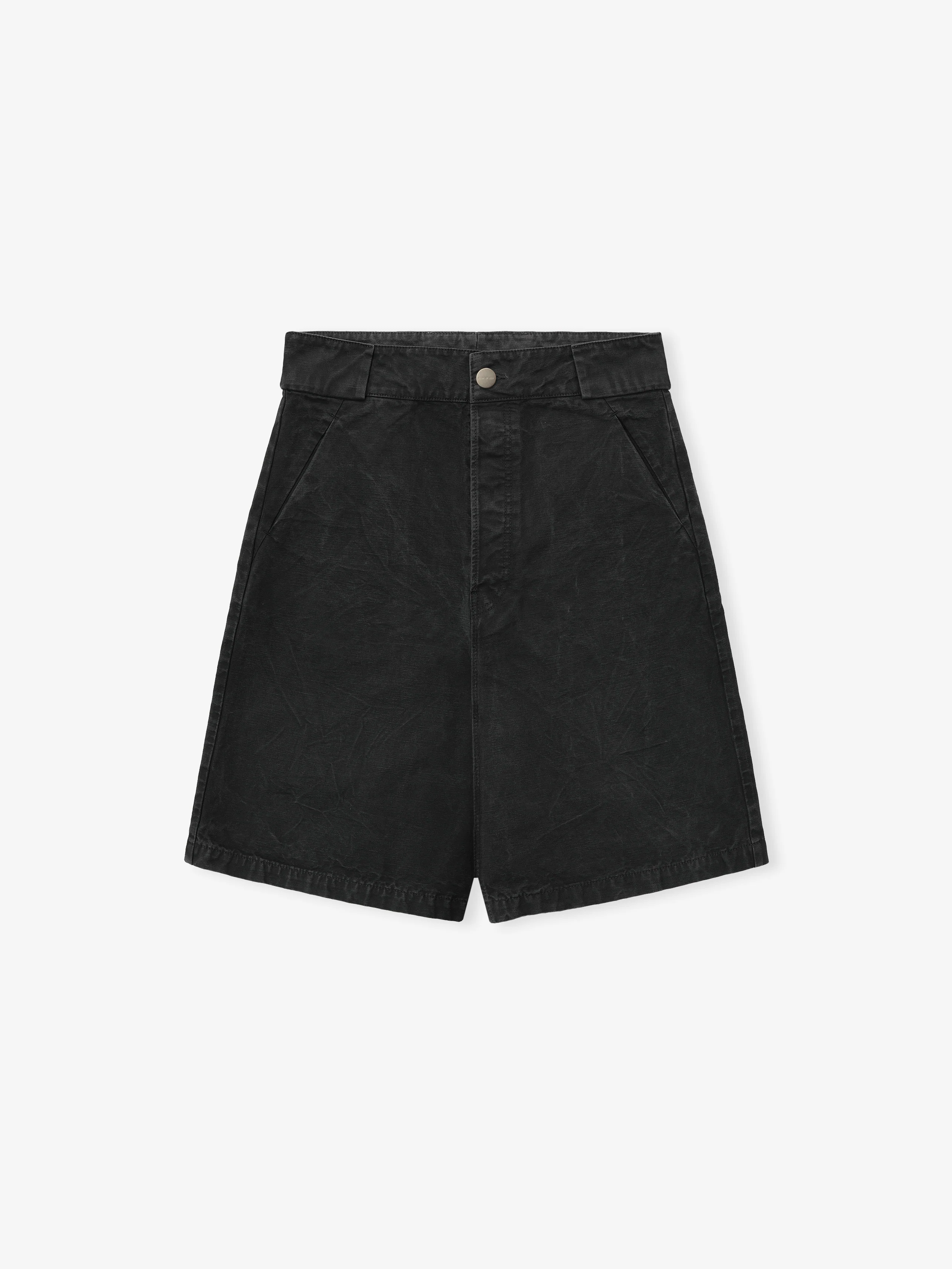Washed Canvas Utility Shorts