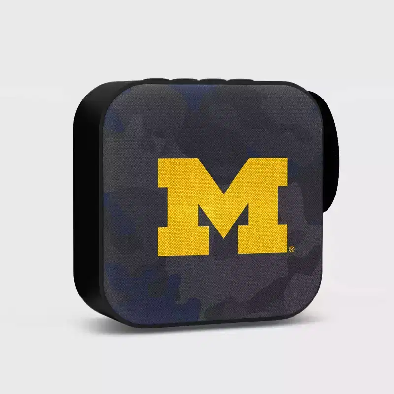 NCAA Michigan Wolverines Bluetooth Portable Speaker with FM Radio: USB & MicroSD Compatible
