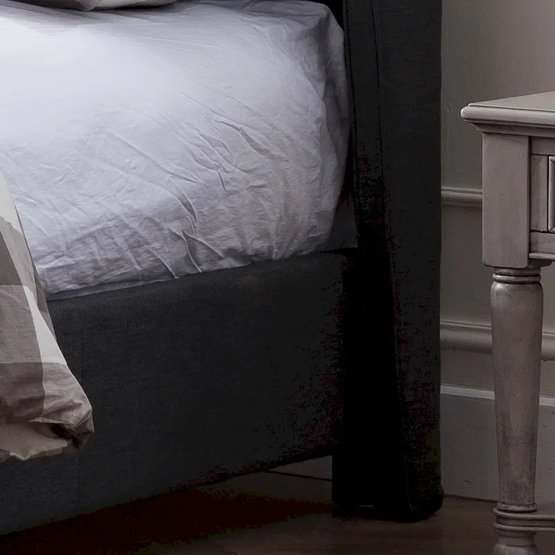 Costello Upholstered Tufted Fabric Queen Bed Set by Christopher Knight Home