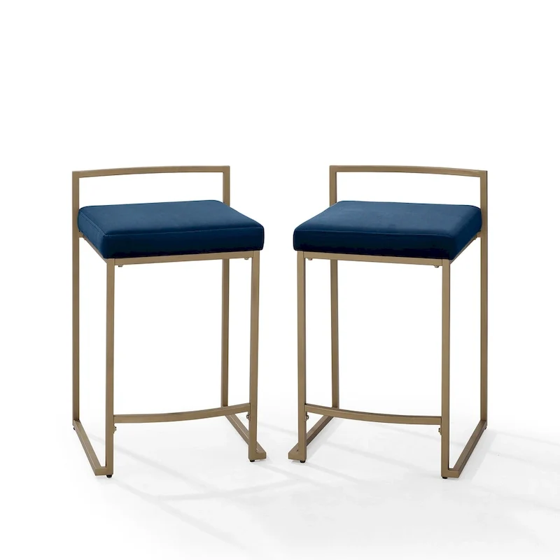 Harlowe 2-Piece Counter Height Bar Stool Set