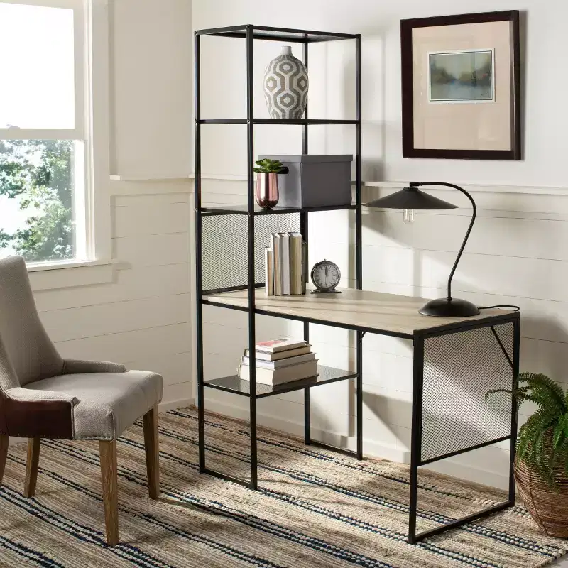 Aba Writing Desk - FOX2221 - Black - Safavieh Couture